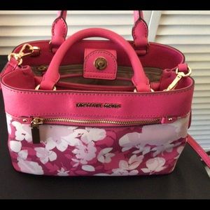 Michael Kors Pink Floral Purse